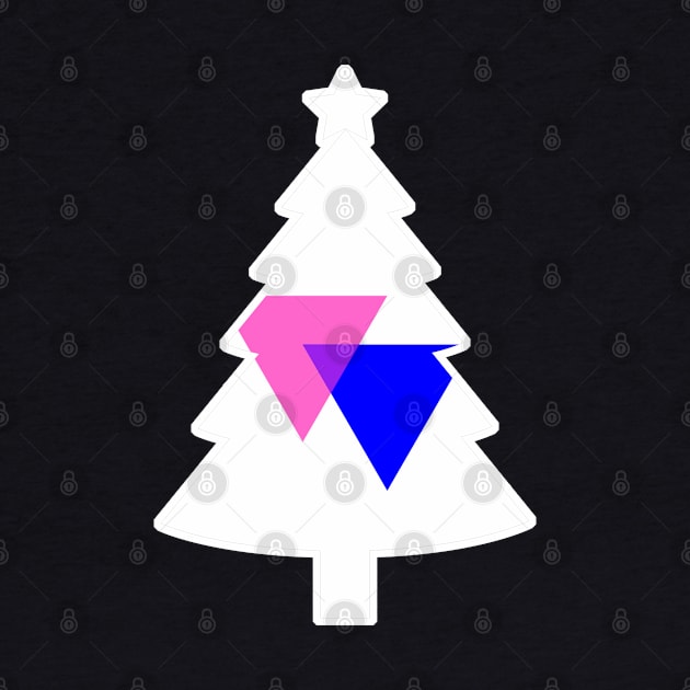 Christmas Tree LGBT Flag Bisexual-Triangles by aaallsmiles